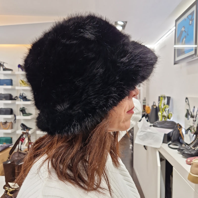 Cappello Colbacco uomo nero in Pelliccia - Abbigliamento e