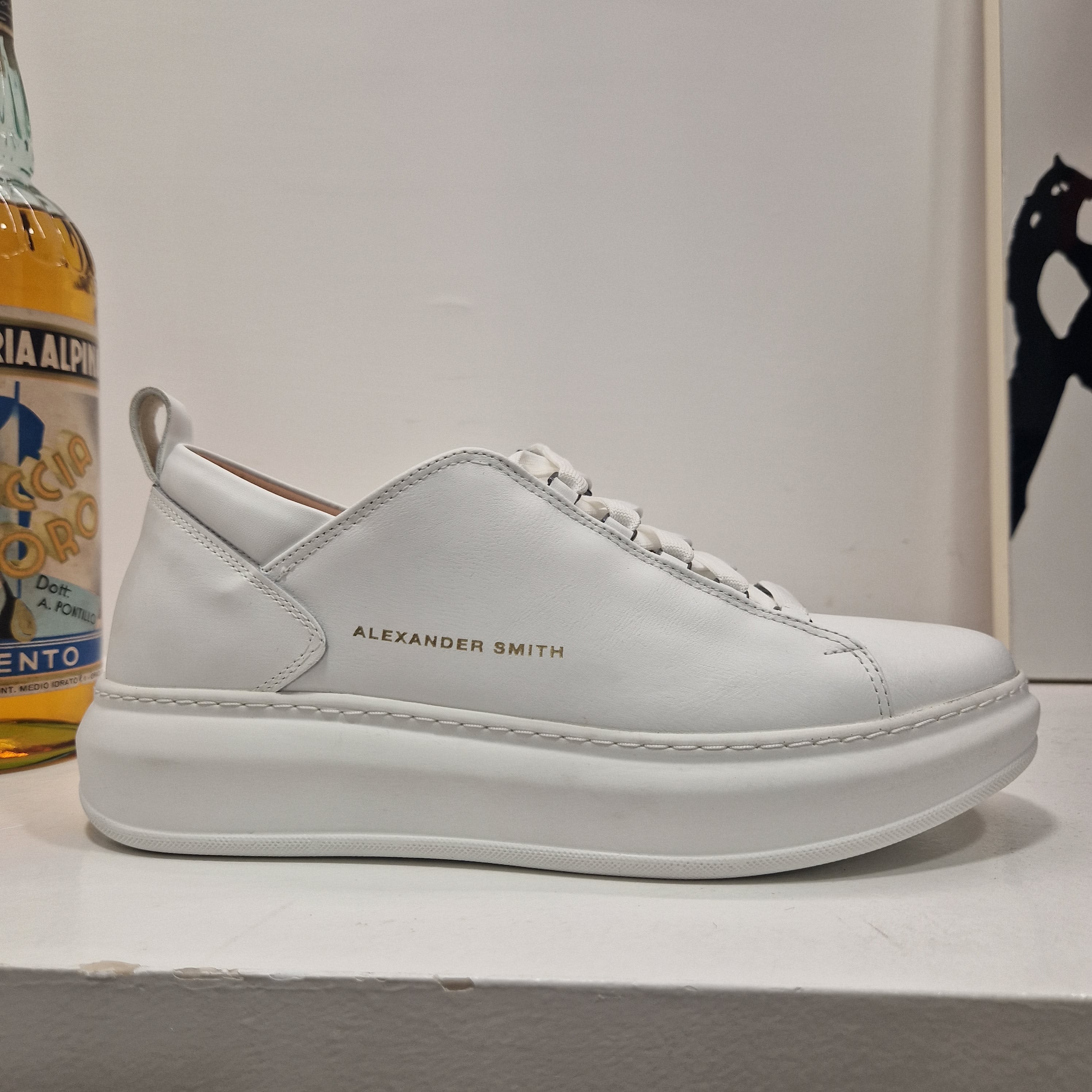 Alexader Smith sneaker uomo total white