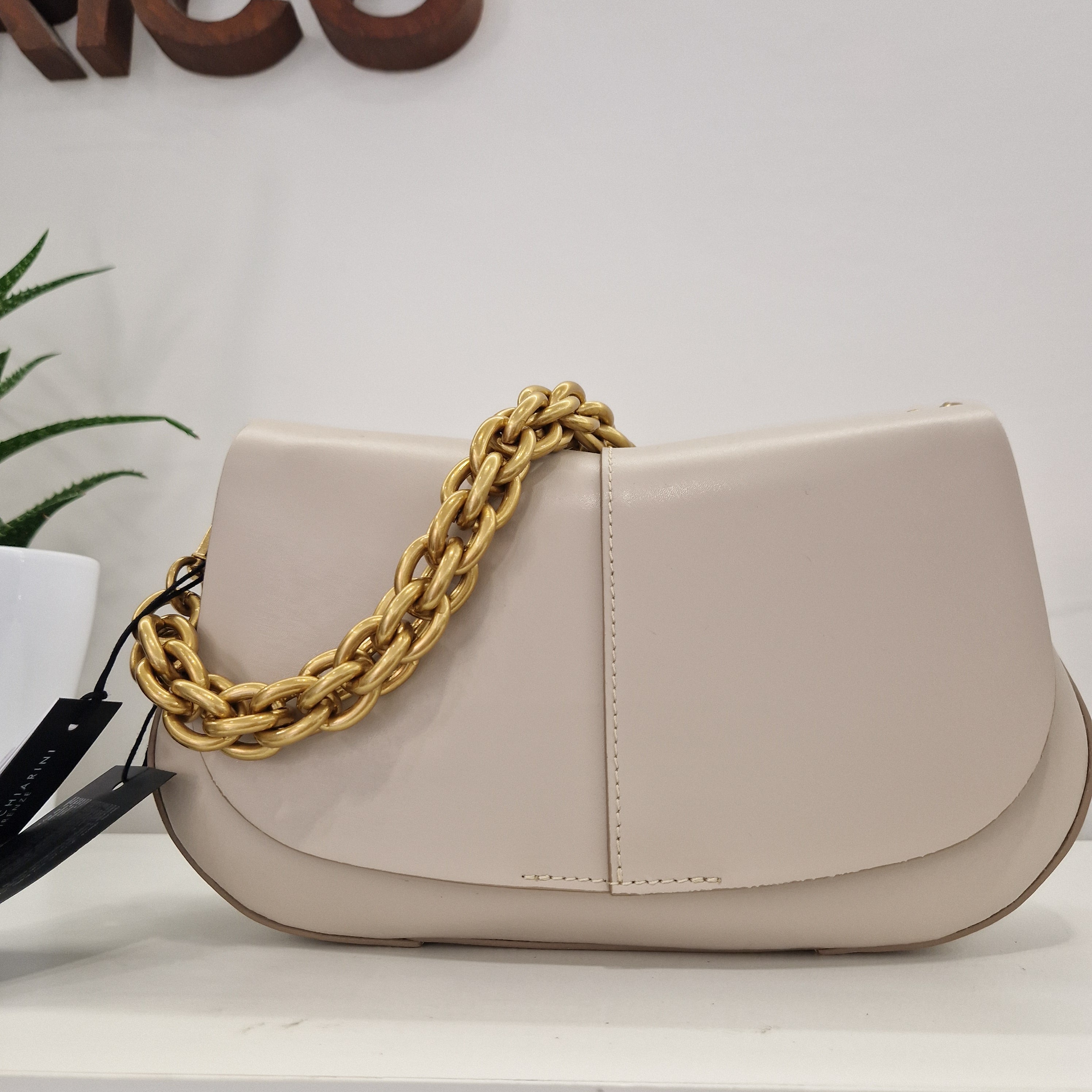 Gianni Chiarini bag Helena Round line cream