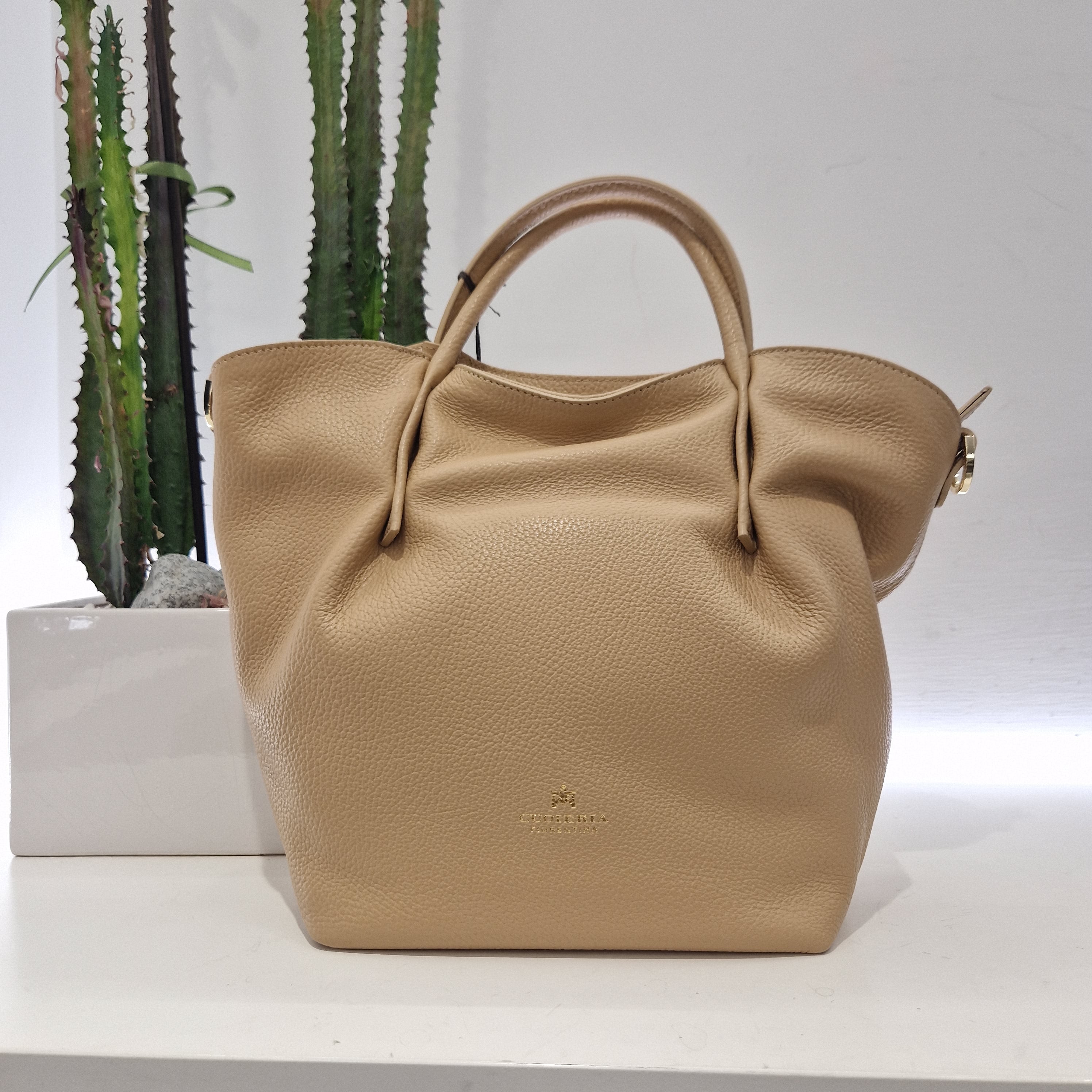 Cuoieria Fiorentina CANDY SMALL TOTE color nude