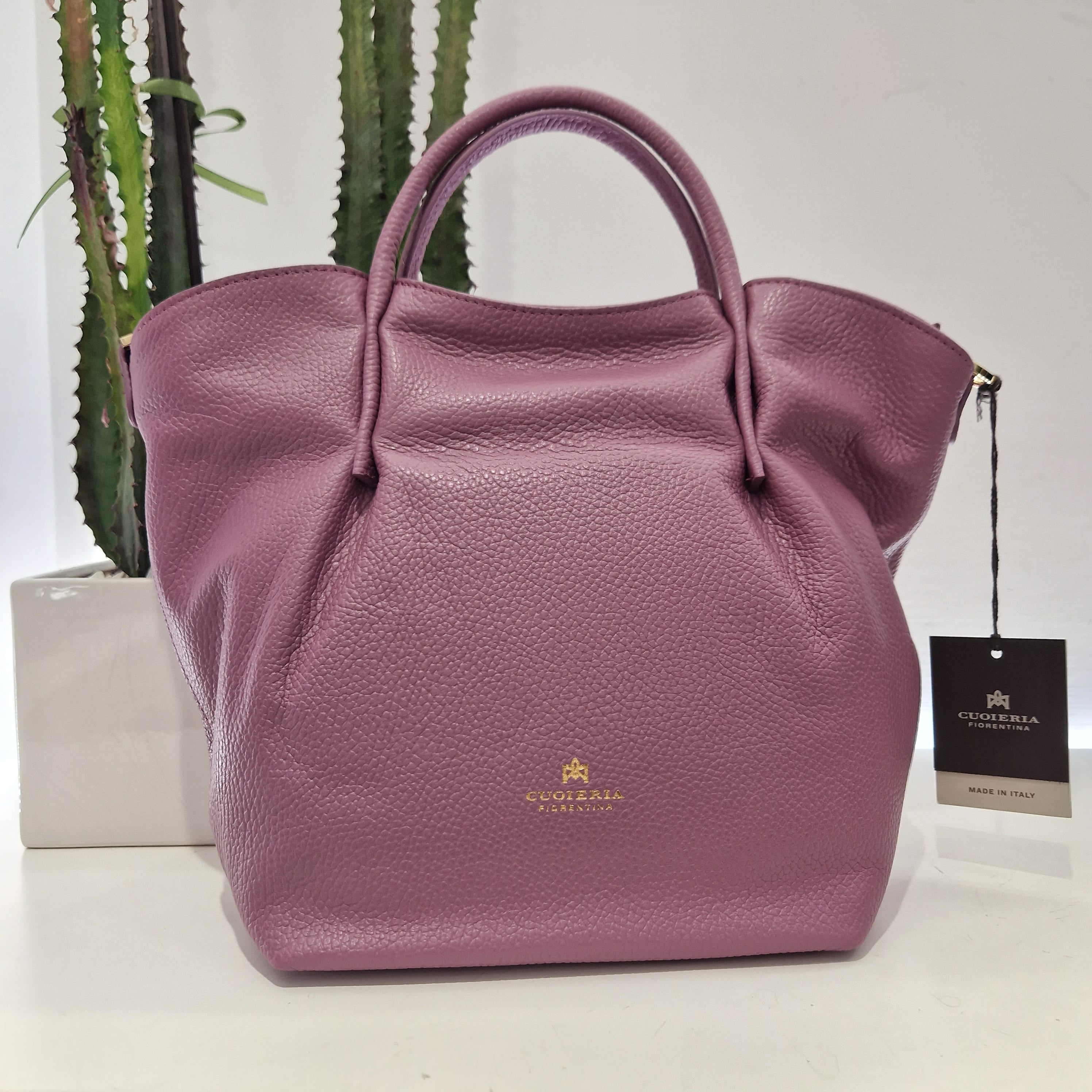 Cuoieria Fiorentina CANDY SMALL TOTE color lilla