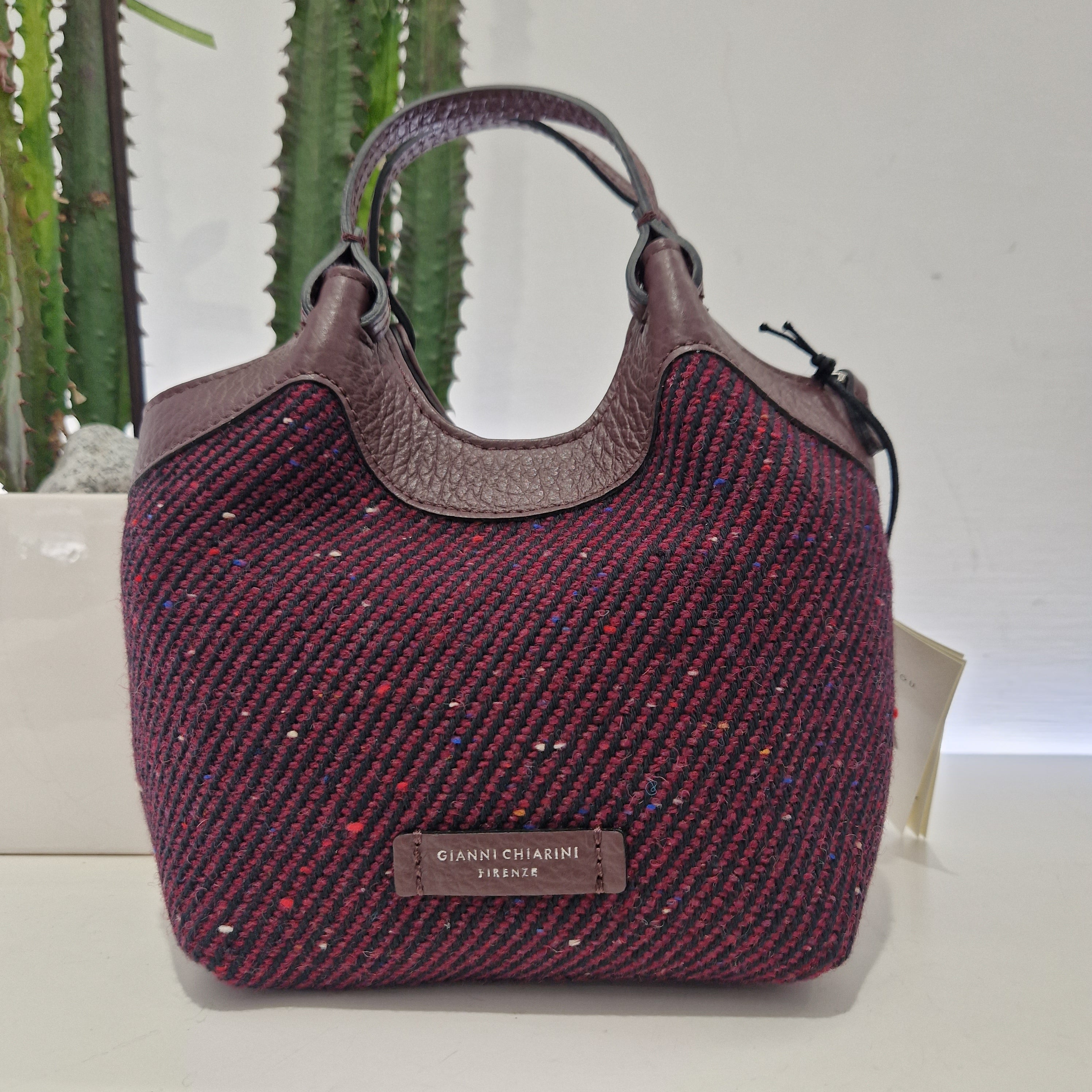 Gianni Chiarini borsa linea DUA dimensione piccola bordeaux