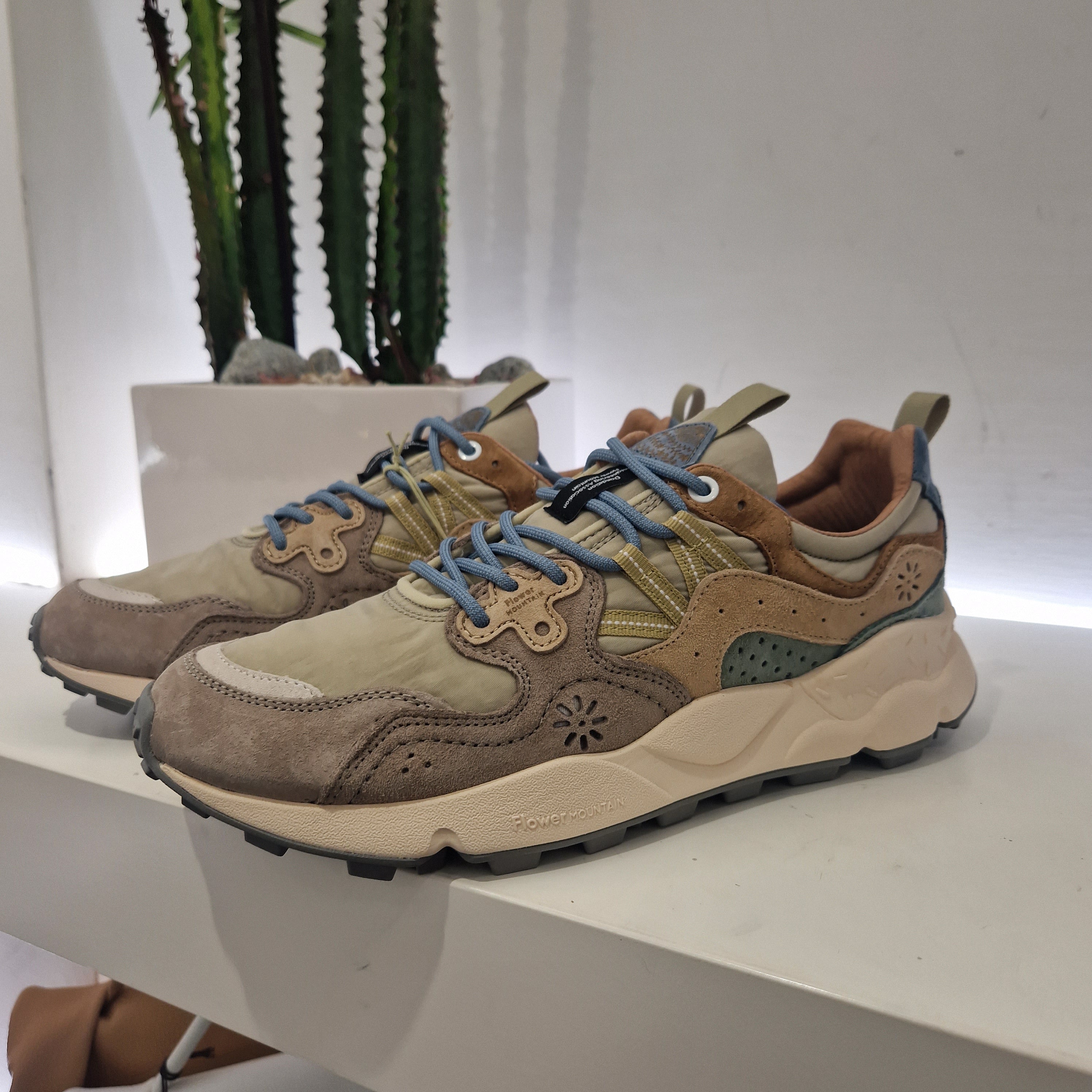 Flower Mountain sneaker uomo taupe-beige