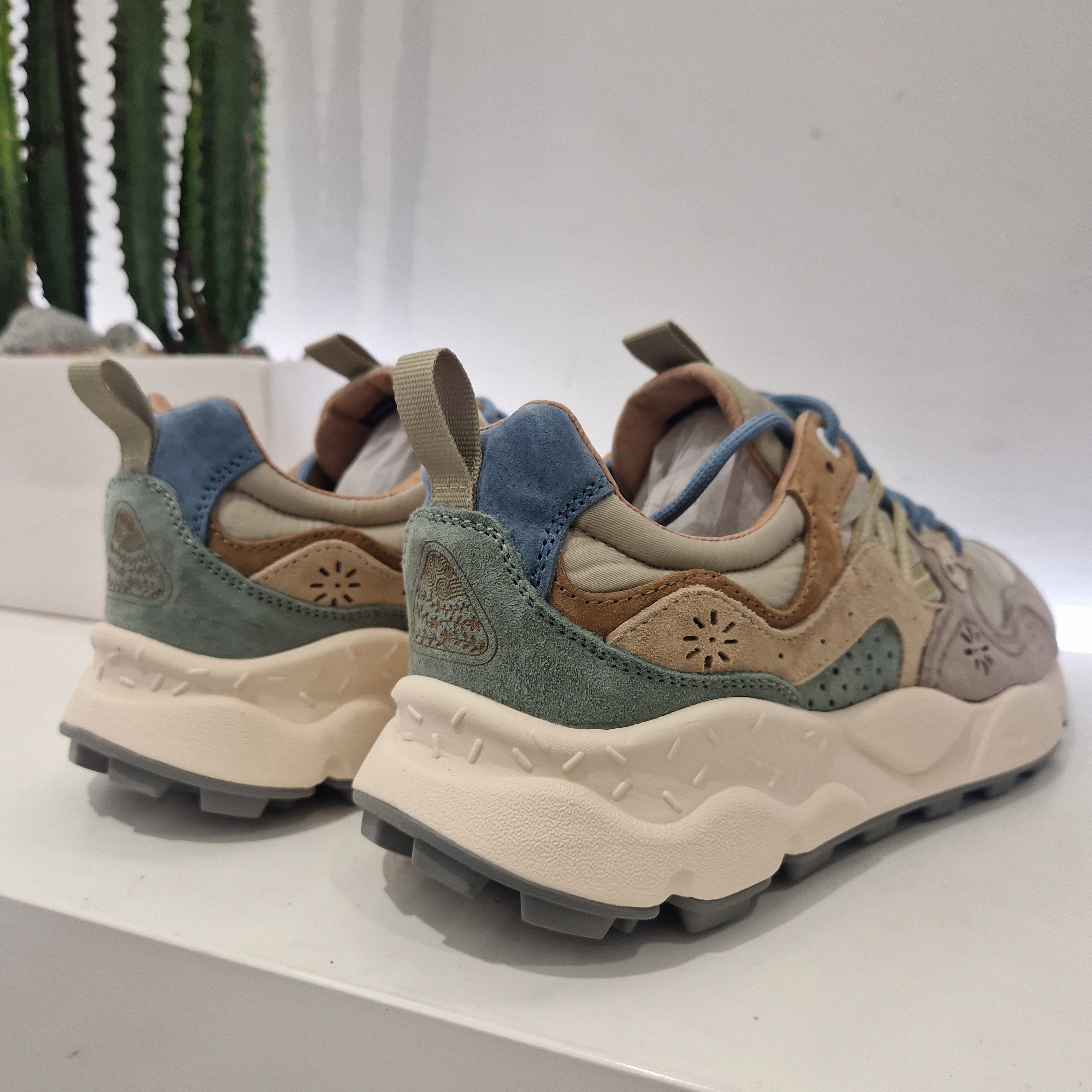 Flower Mountain sneaker uomo taupe-beige